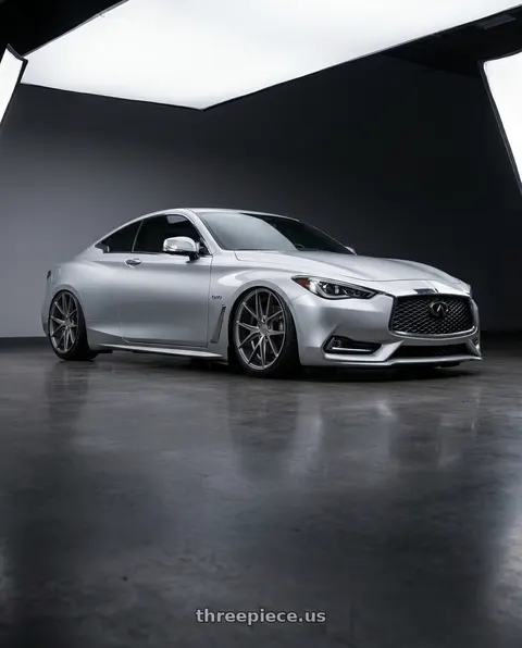 2020 INFINITI Q60 with Niche 1PC M116 MISANO 5X114.3 19X8.5 +33 MATTE GUN METAL wheels