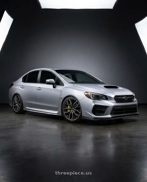 2021 Subaru WRX STI with Gram Lights 57XR 5x120 18x9.5 +38 MATTE GRAPHITE wheels