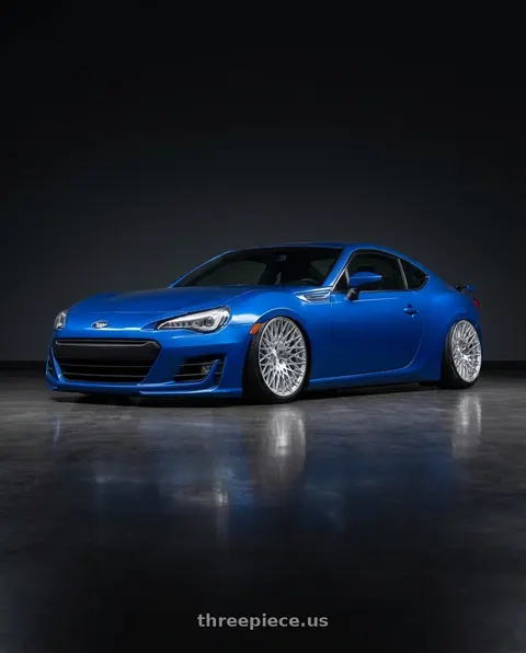 2017 Subaru BRZ with Avant Garde Wheels M540 5X100 18x8 +30 Silver Machined wheels