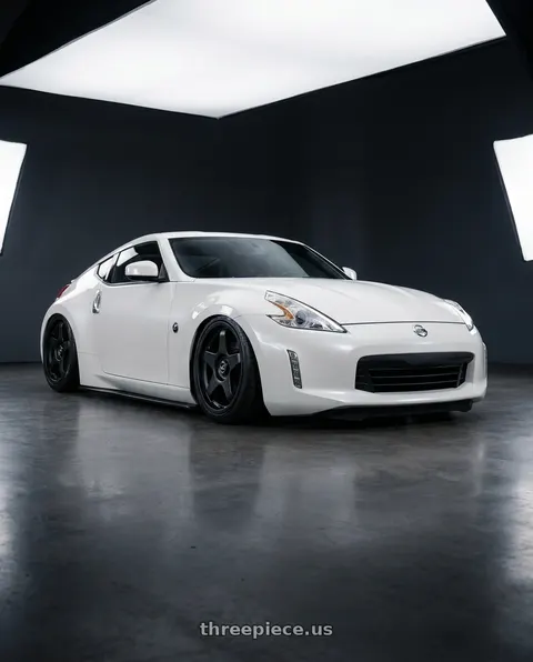 2019 Nissan 370Z with fifteen52 CHICANE 5x114.3 / 5x120 19x8.5 +35 ASPHALT BLACK (SATIN BLACK) wheels