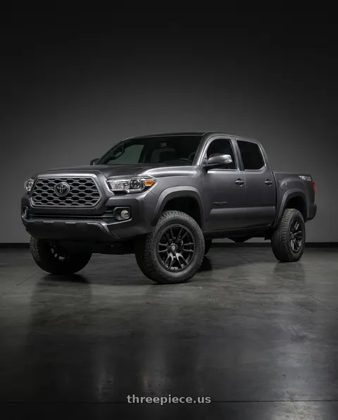 2020 Toyota Tacoma with Icon Alloys VECTOR 6 6x139.7 17x8.5+0 Satin Black wheels