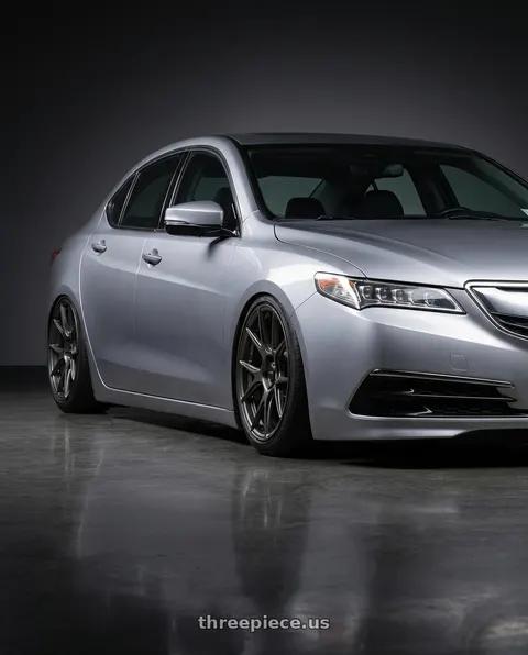2019 Acura TLX with Konig Ampliform 5x114.3 20x8.5+30 Dark Metallic Graphite wheels