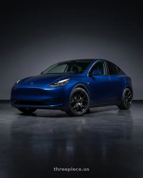 2026 Tesla Model Y with Rohana RFX5 5x114.3 20x10+40 Matte Black wheels