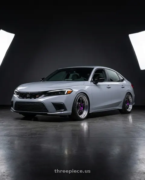 2025 Honda Civic with Threepieceus Hubcentric Rings wheels