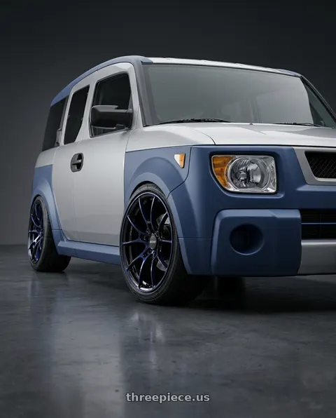 2006 Honda Element with Volk Racing G025 5x114.3 20x10 +35 DARK BLUE / DC wheels