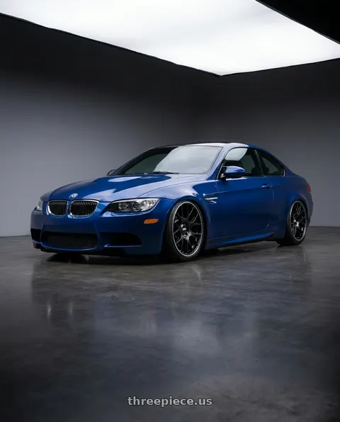 2008 BMW M3 with BBS CH-R 5x115 20x9 +24 Satin Black Polished Rim Protector wheels