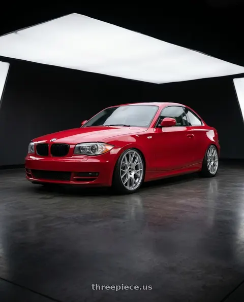 2011 BMW 128i with BBS CH-R 5x112 19x9.5 +45 Brilliant Silver Polished Rim Protector wheels