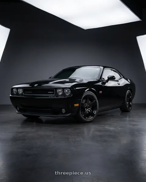 2010 Dodge Challenger with OE Wheels DG12 5x115 20x8+24 Black wheels
