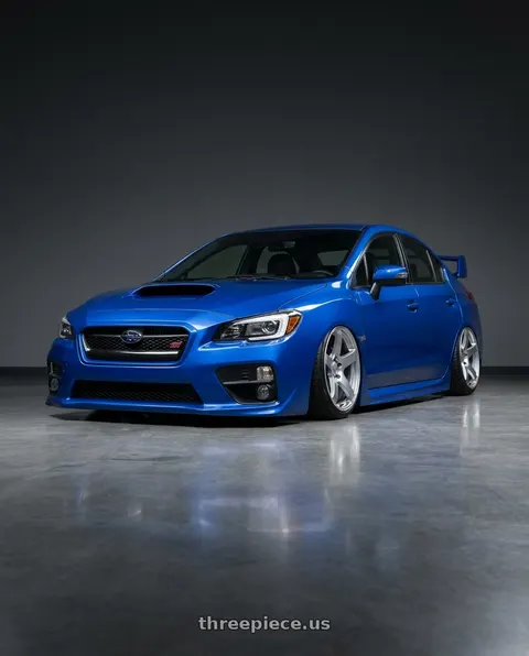 2013 Subaru WRX STI with Ssr Gtv01 5x114.3 18x10.5+15  GLARE SILVER wheels