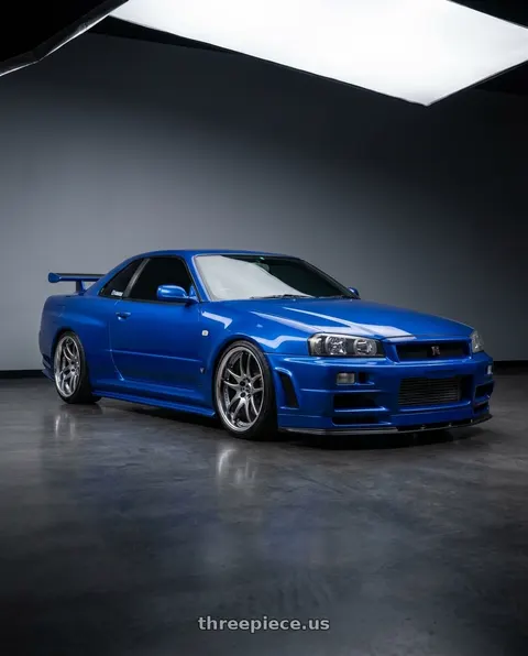 2000 Nissan Skyline r34 with Work Emotion CR2P wheels