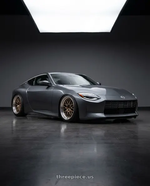 2025 Nissan Z with Volk Racing 21A SPEC-SR 5x114.3 19x10.5+15 Shining Bronze Metal / FDMC wheels