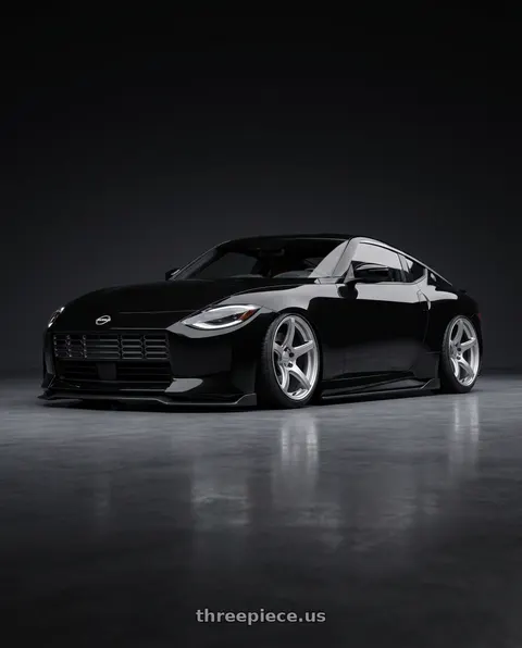 2025 Nissan Z with Work Emotion T5r 5x114.3 19x9.5 +35 Glow Silver wheels