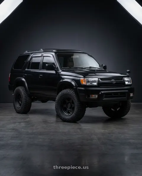 2001 Toyota 4Runner with 9six9 SIX-1 Deep 6x139.7 17X8.5 -10 Matte Black wheels