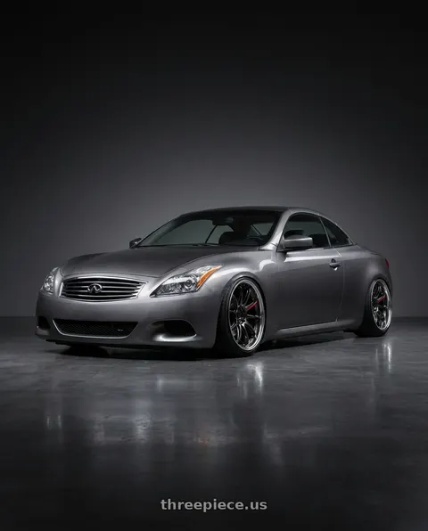 2009 INFINITI G37 with Work Zr10 2P 5x120 18x10.0 +38 Glim Black wheels