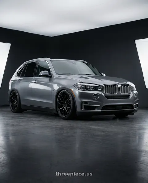 2018 BMW X5 with KATANA RACING KR01 5x114.3 17x7.5 +40 Glossy Black wheels