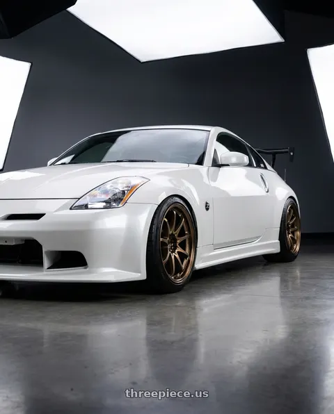 2004 Nissan 350Z with Volk Racing CE28N-PLUS 5x114.3 18x10.5 +15 SHINING BRONZE METAL wheels