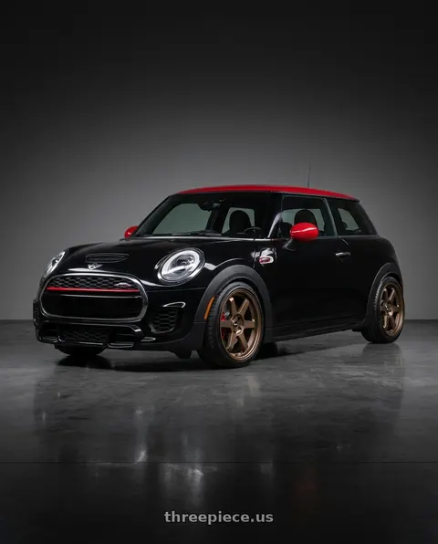 2017 Mini Cooper John Cooper Works with Vors TR37 5x114.3 18x8.5 +35 Bronze wheels