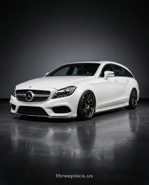 2016 Mercedes-Benz CLS400 with Advan Racing RS-DF Progressive 5x112 18x9+50 Dark Bronze Metallic wheels