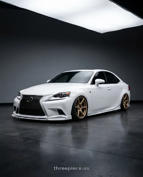 2016 Lexus IS350 with Kansei K11B Tandem 5x114.3 18x10.5 12 Bronze wheels