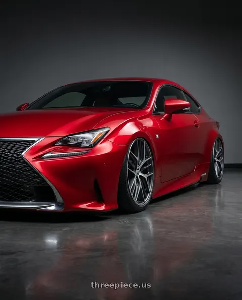 2018 Lexus RC F with BBS CC-R 5x114.3 19x8.5+30 Graphite w/ Diamond Cut Face wheels