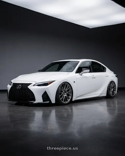 2024 Lexus IS350 with Ssr Gtv04 5x114.3 19×8.5x8.5+38  METALLIC GRAY wheels