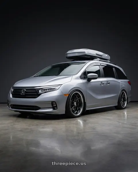 2024 Honda Odyssey with Work Gnosis Cvs 5x120 20x8.5+45 W Disk Matte Black wheels