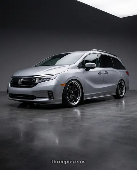 2024 Honda Odyssey with Work Zeast St2 5x120 20x8+45 A Disk Matte Black wheels