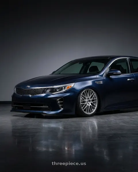2017 Kia Optima with Enkei EKM3 442 5x120 18x8+42 Hyper Silver wheels