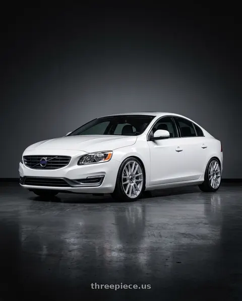 2015 Volvo S60 T5 with Raceline 141S Mystique Silver 5X108/5x114.3 16x7 40 Gloss Silver wheels