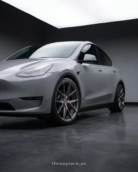 2024 Tesla Model Y with Niche 1PC M116 MISANO 5X112 20X10 +40 MATTE GUN METAL wheels