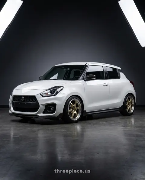 2019 Suzuki Swift sport with Advan Racing RG-D2 5x114.3 17x7.5 +48 MACHINING & CHAMPAGNE GOLD wheels