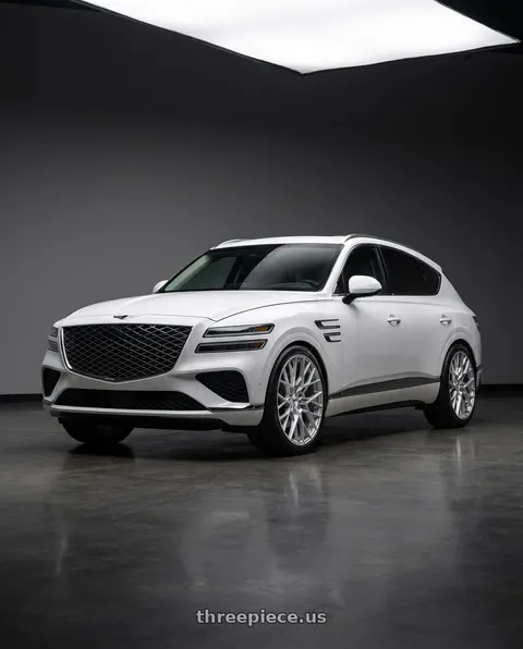 2027 Genesis GV80 with TSW SEBRING 5X114.3 22X9 +32 SILVER W/  MIRROR CUT FACE wheels