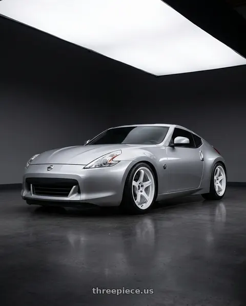 2009 Nissan 370Z with Advan Racing GT BEYOND 5x114.3 18x10.5 +15 RACING WHITE wheels
