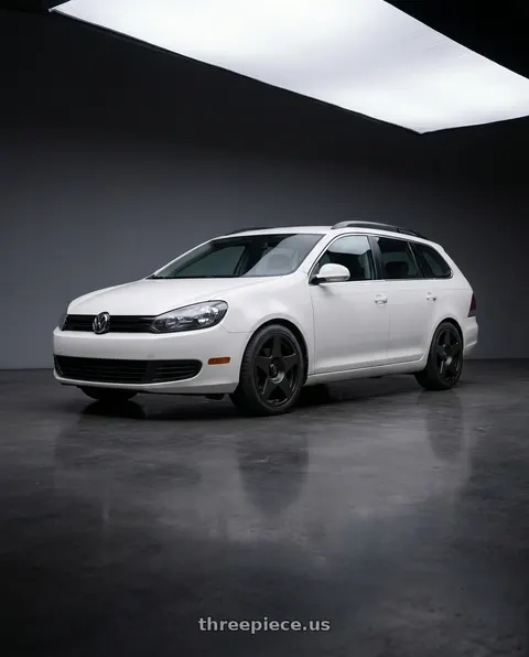 2012 Volkswagen Jetta TDI with fifteen52 TARMAC 5x112 17x7.5 +40 ASPHALT BLACK (SATIN BLACK) wheels