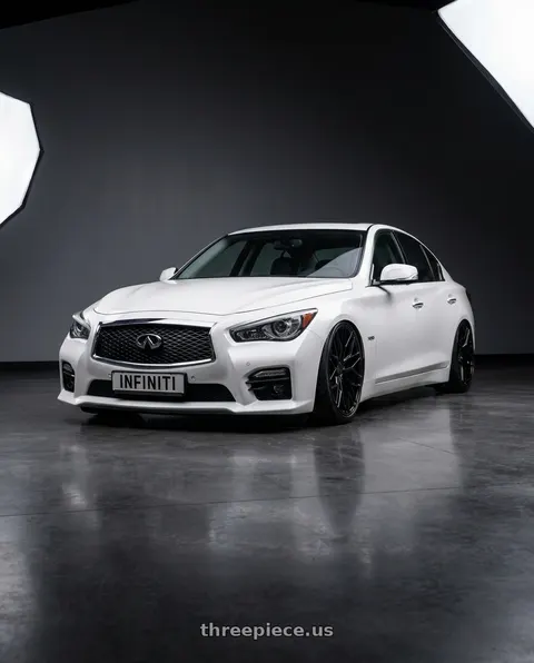 2020 INFINITI Q50 with Avant Garde Wheels M520R 5X114.3 20x10 +35 Gloss Black wheels
