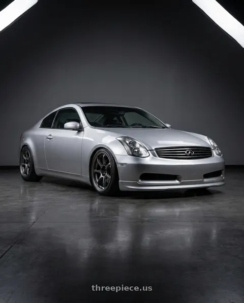 2005 INFINITI G35 with Enkei PF09 5x114.3 18x9.5+15 Dark Silver wheels