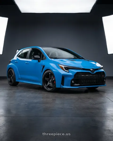 2024 Toyota GR Corolla with ESR Wheels APEX SERIES AP5 5x114.3 18x9.5 +22 Matte Black wheels
