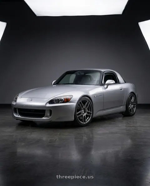2006 Honda S2000 with Niche 1PC M105 NR6 5X100/5X114.3 18X8 +40 MATTE GUN METAL wheels