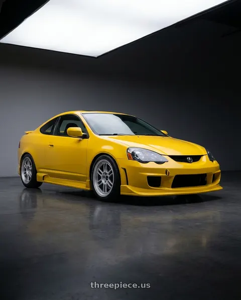 2004 Acura RSX Type-S with Enkei RPF1 5x114.3 17x7+45 Silver wheels