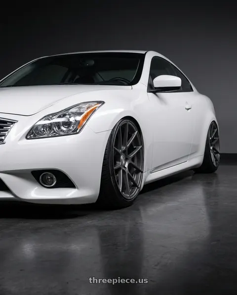 2013 INFINITI G37 with Avant Garde Wheels M510 5X114.3 19x9.5 +40 Dolphin Grey wheels
