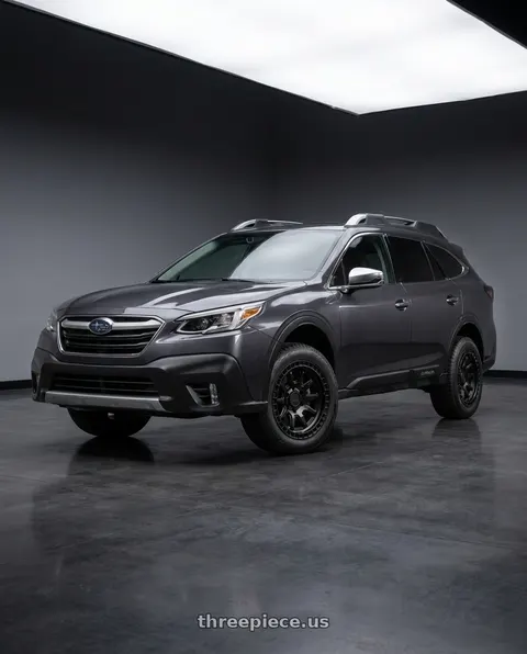 2021 Subaru Outback with Black Rhino CALICO 5X114.3 17X8.5 +34 MATTE BLACK wheels