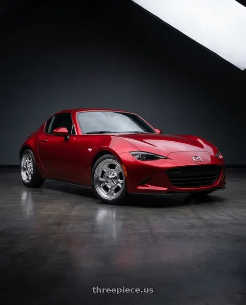 2026 Mazda MX-5 Miata with BG Rod Works High Boy 5x114.3/5x120.65 17x8+0 Polished wheels