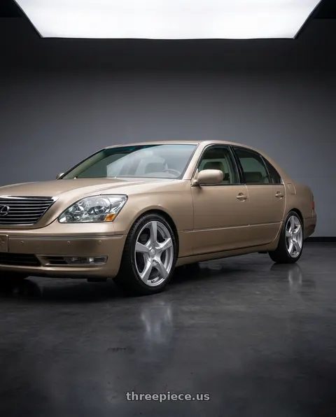 2001 Lexus LS430 with TOUREN TR9 3190 5x108/5x114.3 18x8 +40 GLOSS HYPER SILVER wheels