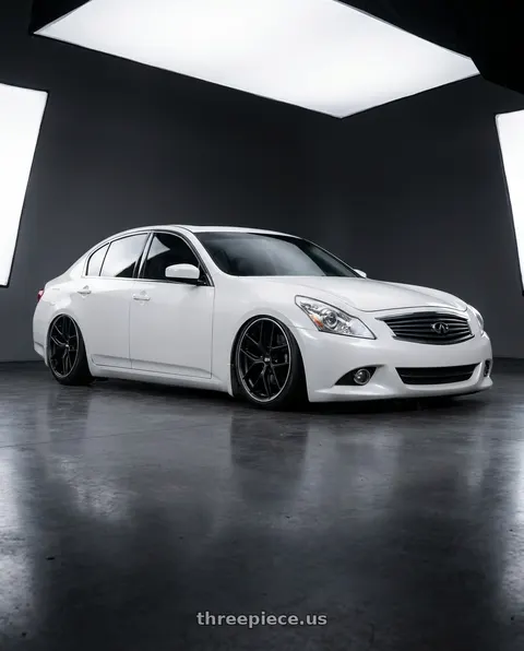 2012 INFINITI G37 with BBS CC-R 5x114.3 19x8.5+30 Satin Black wheels