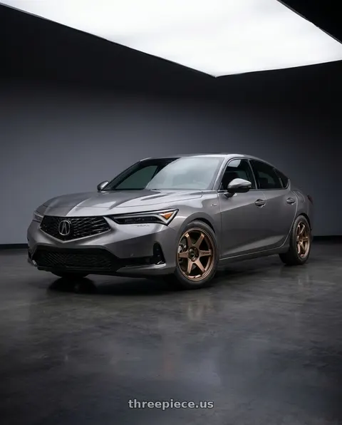 2023 Acura Integra A-Spec with Enkei T6R 5x114.3 18x9.5+38 Copper wheels