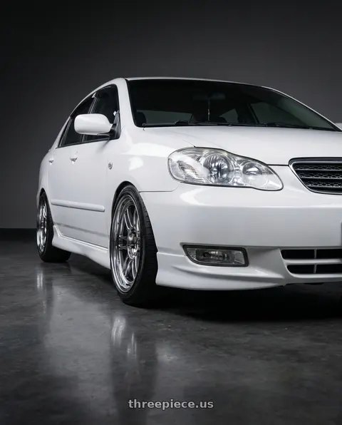 2006 Toyota Corolla with Enkei RPF1 5x100 16x7+35 SBC wheels