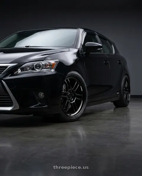 2014 Lexus CT200h with KATANA RACING KR02 5x100/5x114.3 18x8 +40 Glossy Black wheels
