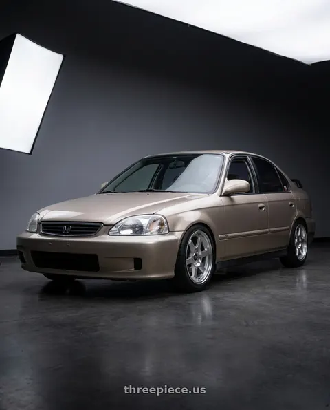 2000 Honda Civic EX with MST Wheels Time Attack 4x100 15x8 +35 Machine wheels