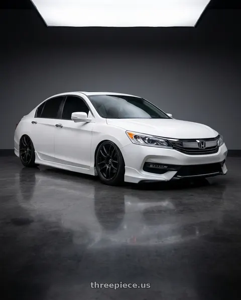 2016 Honda Accord with Work Emotion Cr Kiwami 4x100 15x8 +20 Matte Black wheels