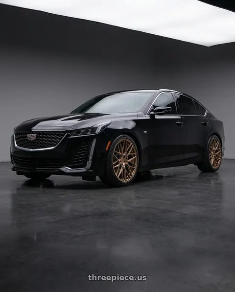 2023 Cadillac CT5 Premium Luxury with Rohana RFX10 5x120 19x8.5+33 Brushed Bronze wheels